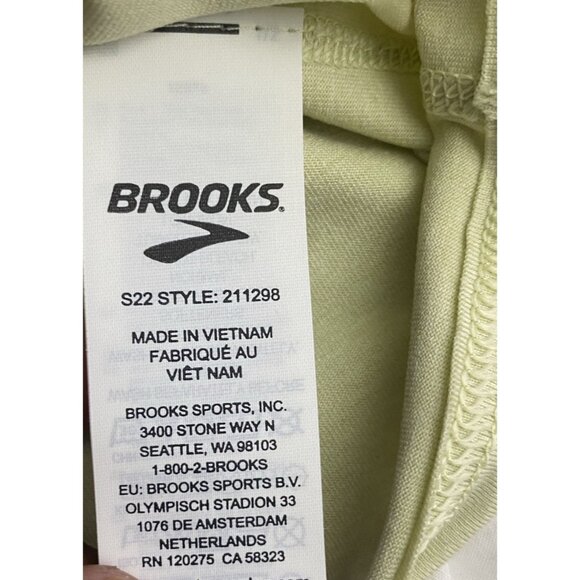Brooks Mens Size XL Heather Honeydew Dash 1/2 Zip Pullover Thumb Loops Wicking - Picture 8 of 10